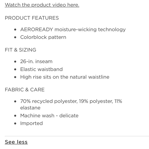 Adidas aeroready color block leggings - Picture 8 of 8